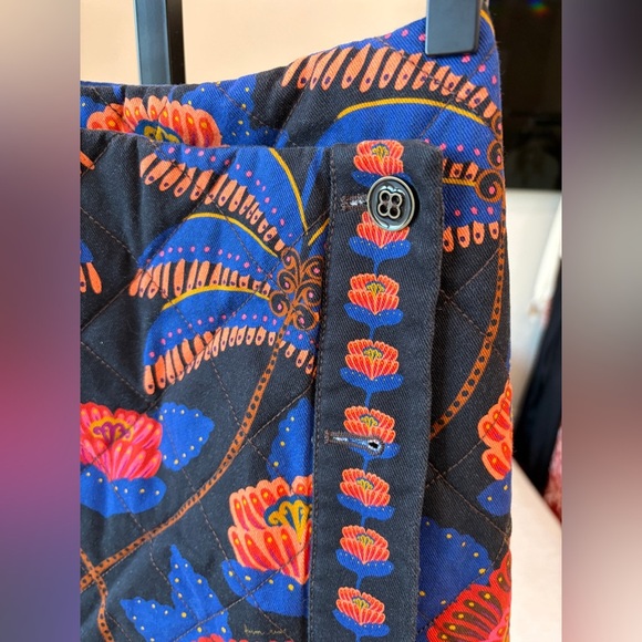 Farm Rio: Floral Embroidered Black Skirt - Picture 10 of 11